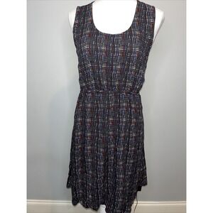 Kavu Black Electric Grid Dress With Side Pockets Size Small